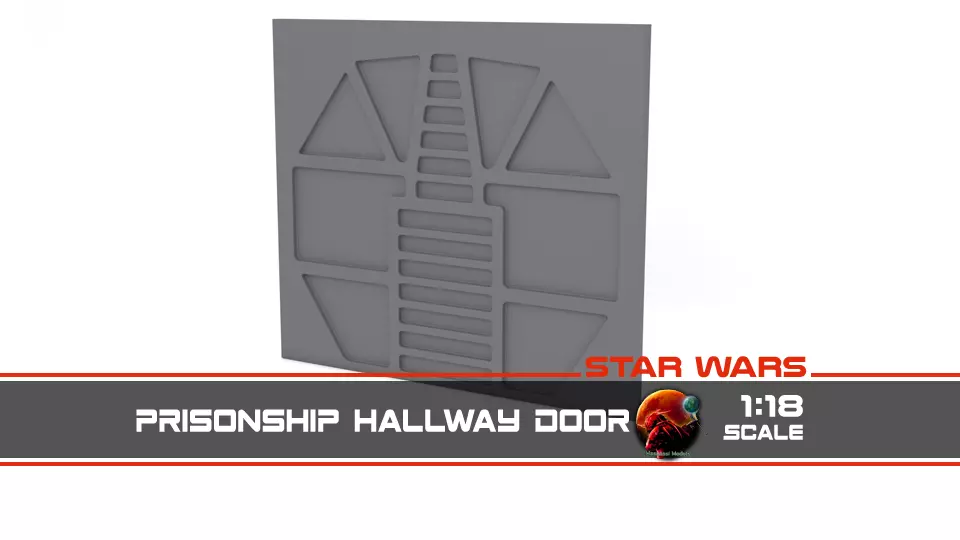 Prison ship hallway door 1-18 scale Kenner Hasbro Free 3D print model_0