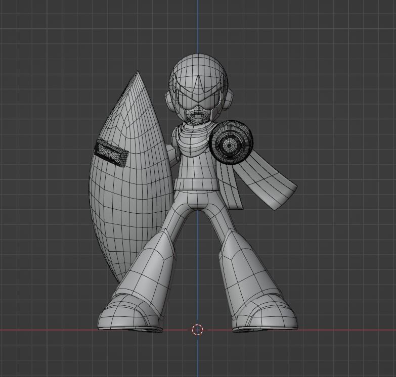 Protoman - Megaman 3D model_10