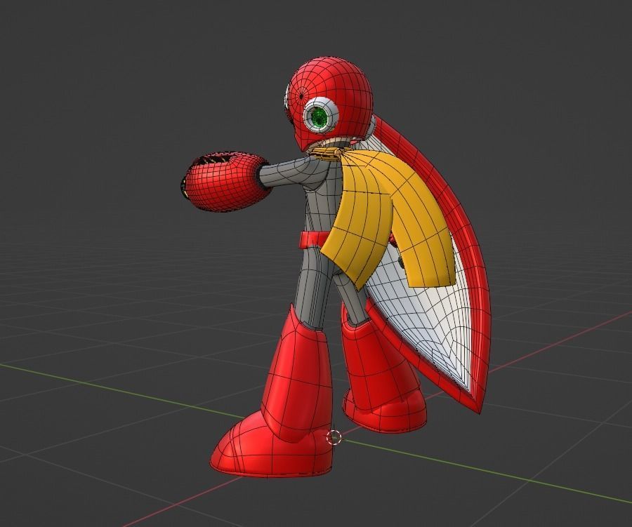 Protoman - Megaman 3D model_8