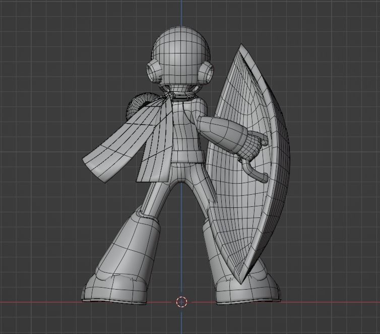 Protoman - Megaman 3D model_12