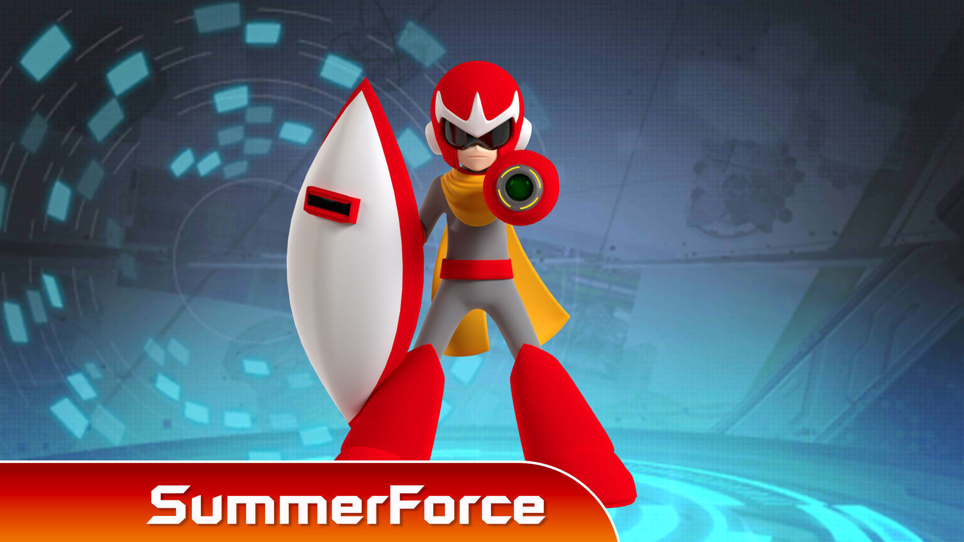 Protoman - Megaman 3D model_2