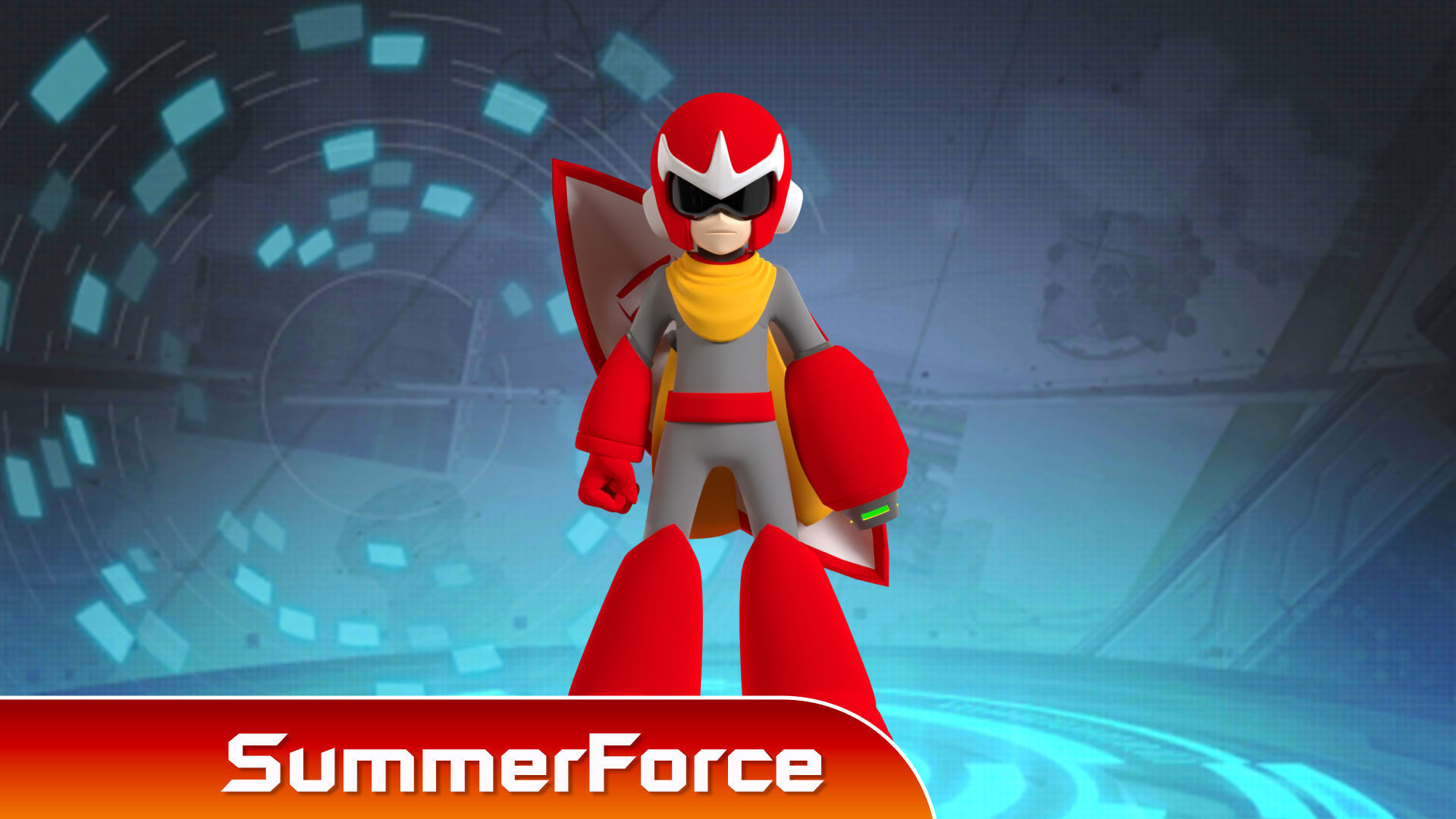 Protoman - Megaman 3D model_3