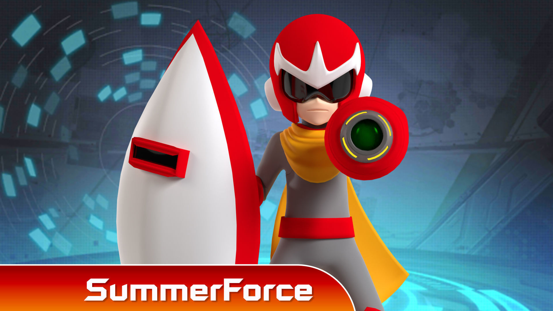 Protoman - Megaman 3D model_1