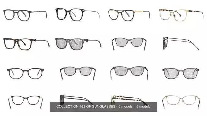 COLLECTION-162 OF SUNGLASSES - 5 models  