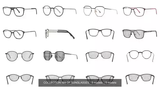 COLLECTION-164 OF SUNGLASSES - 5 models  