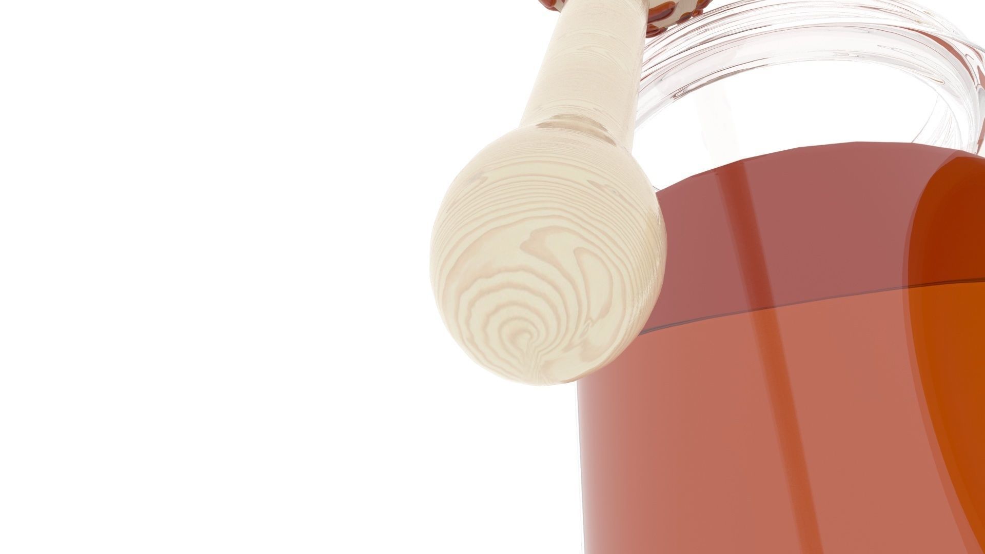 Honey With Honeycomb 3D model_16