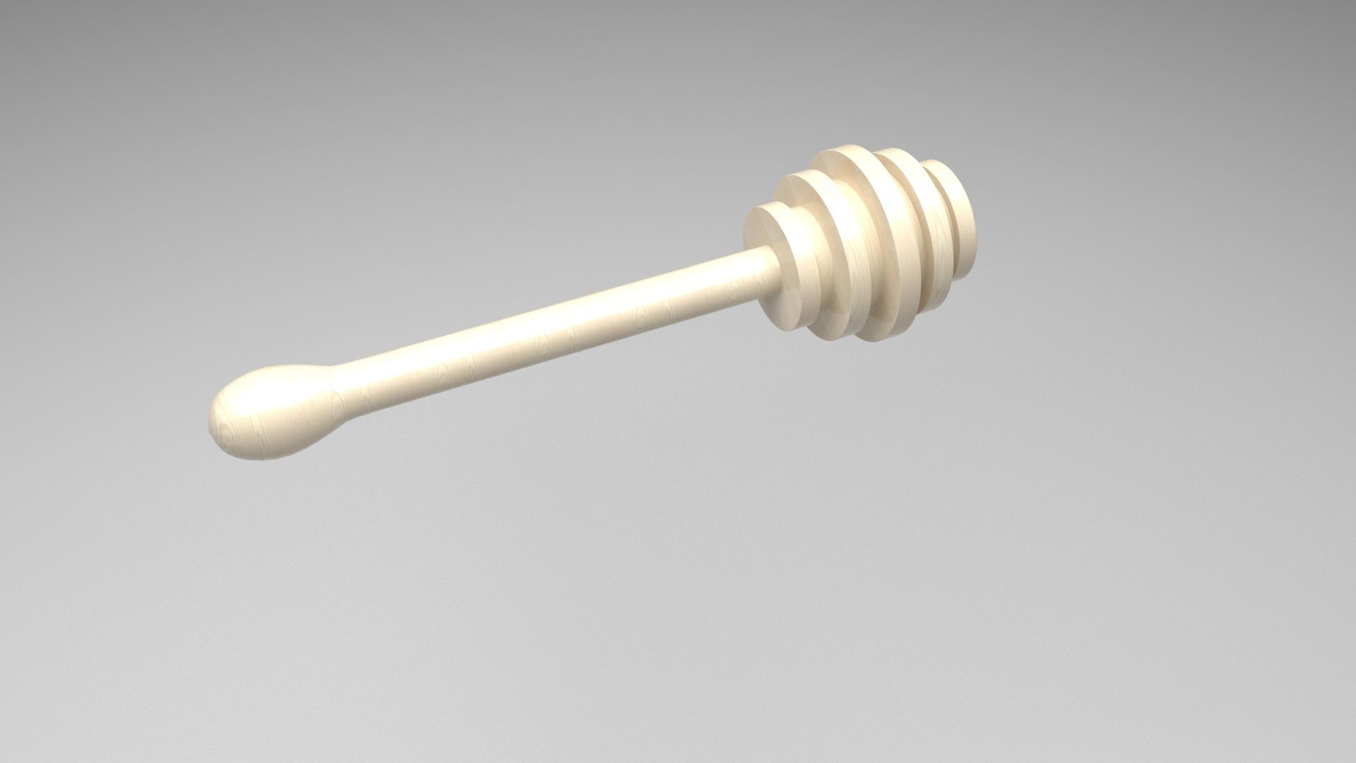 Honey With Honeycomb 3D model_4