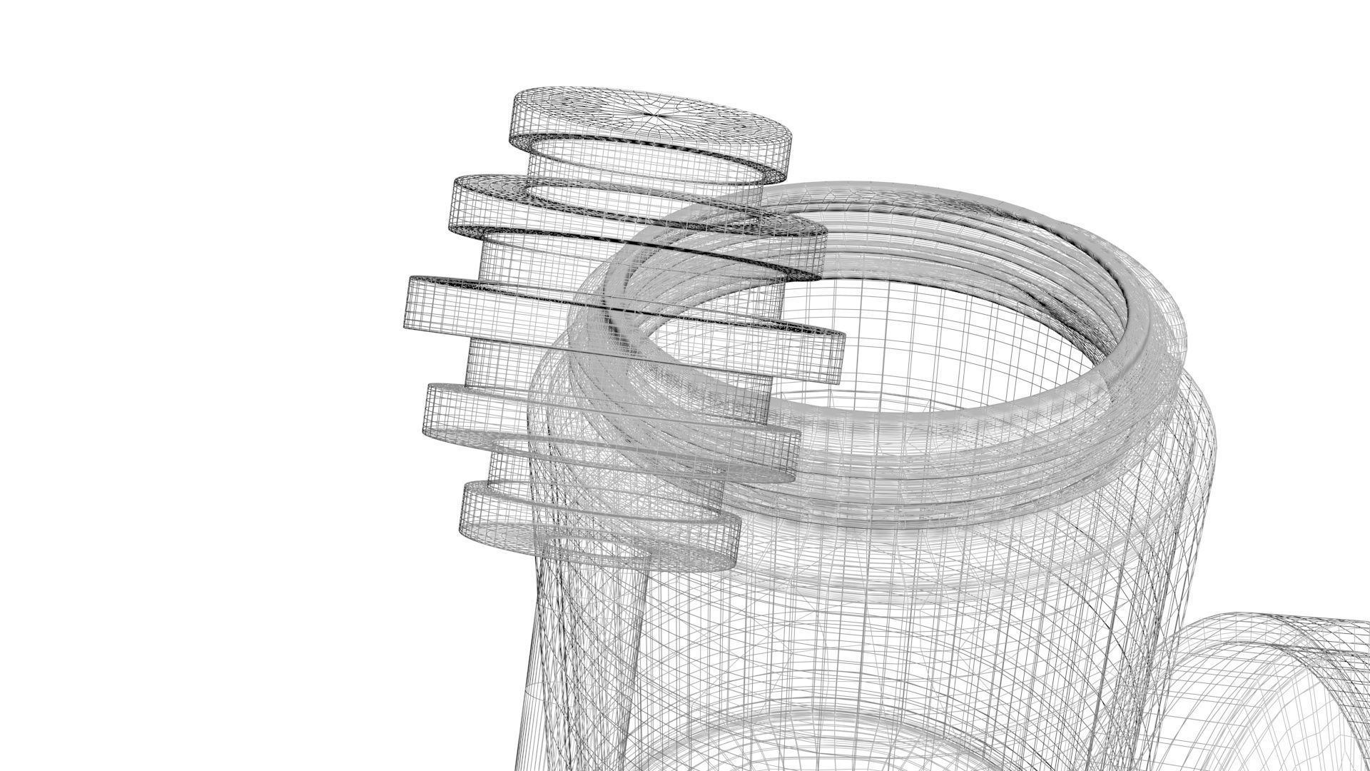 Honey With Honeycomb 3D model_27