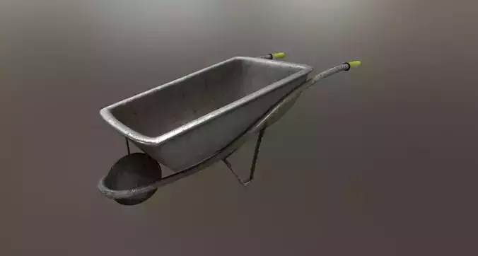 Wheelbarrow Low poly
