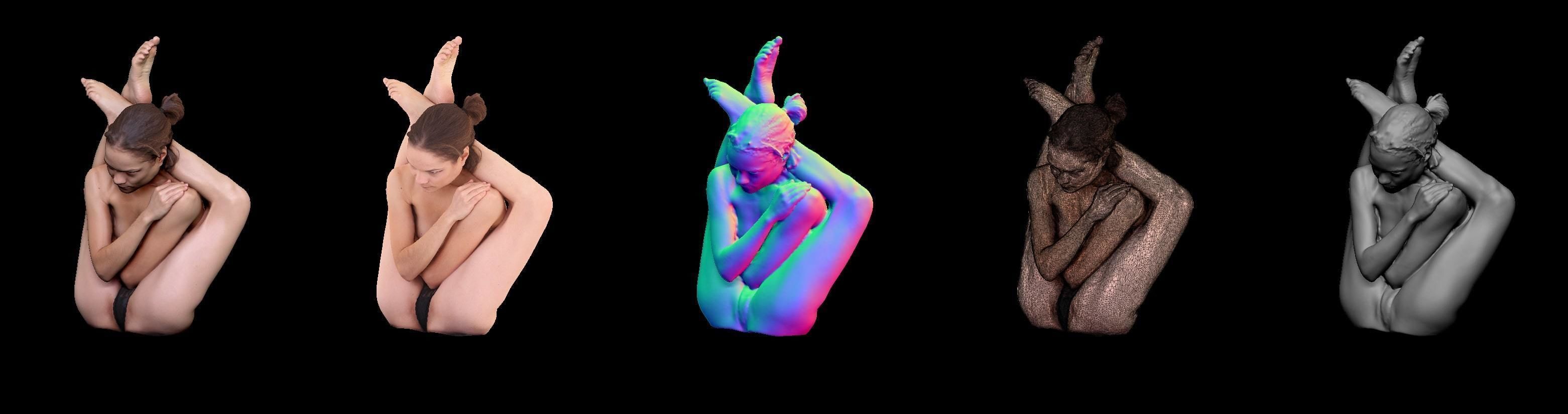 Female Scan - Sylph Artistic Pose 310 3D model_1