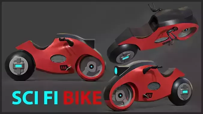 Sci-fi Bike Game Ready 6