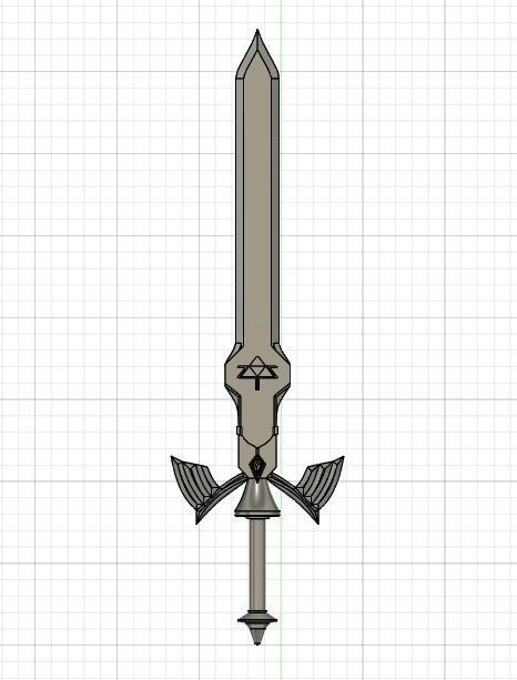 The Master Sword from The Legend of Zelda 3D print model_1