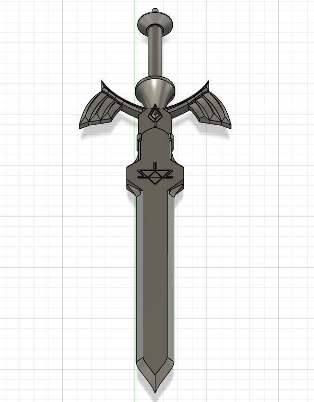 The Master Sword from The Legend of Zelda 3D print model_2