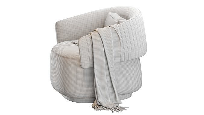 Armchair TWIBE i 4 Mariani 3D model 6
