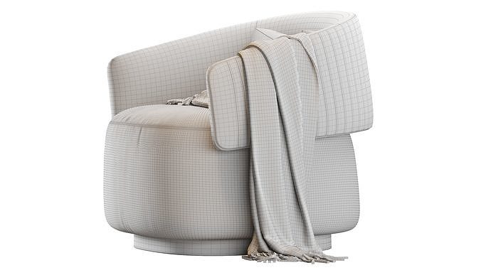 Armchair TWIBE i 4 Mariani 3D model 7