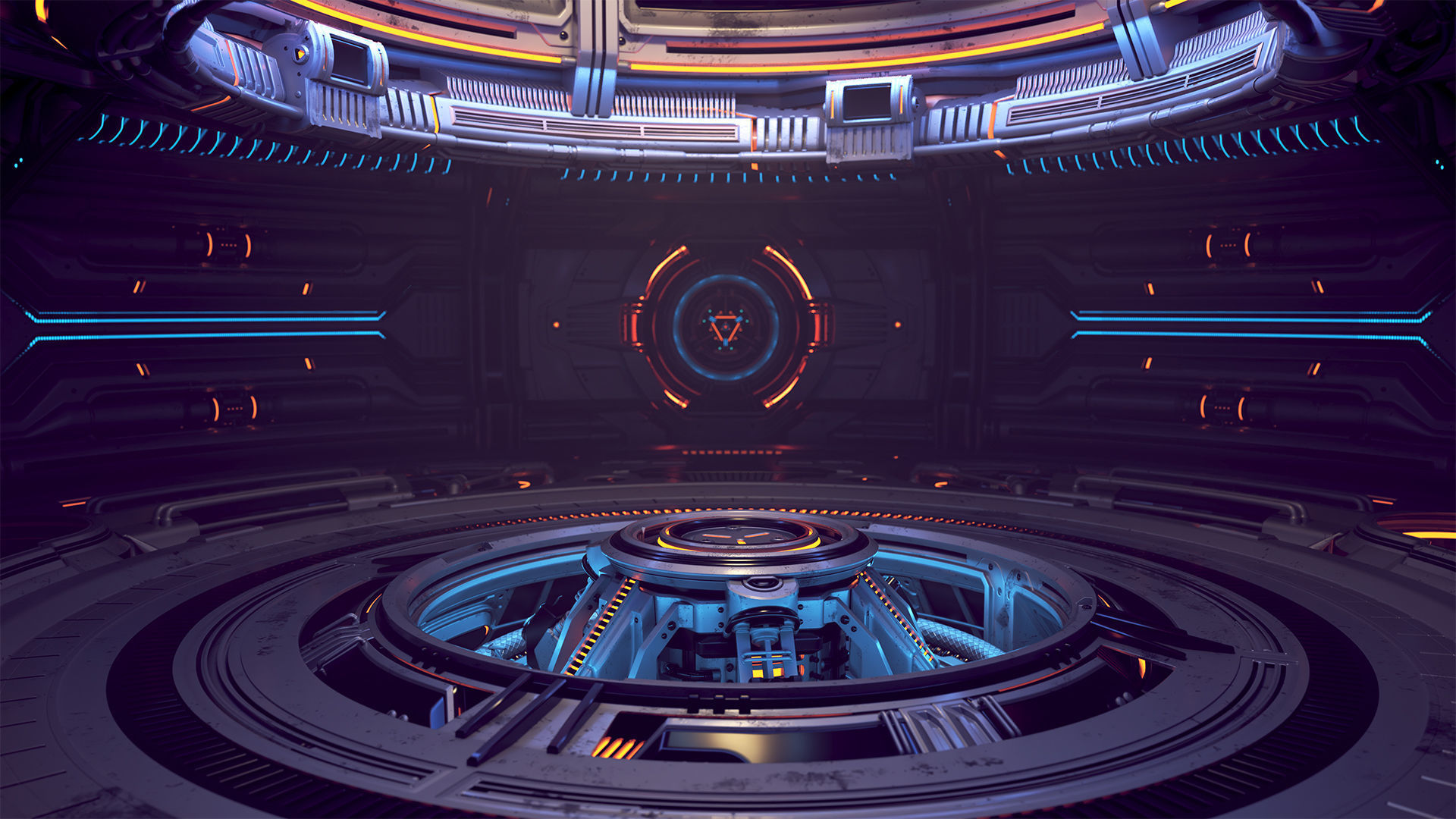 Sci-Fi Construction Lab - Rigged   3D model_23