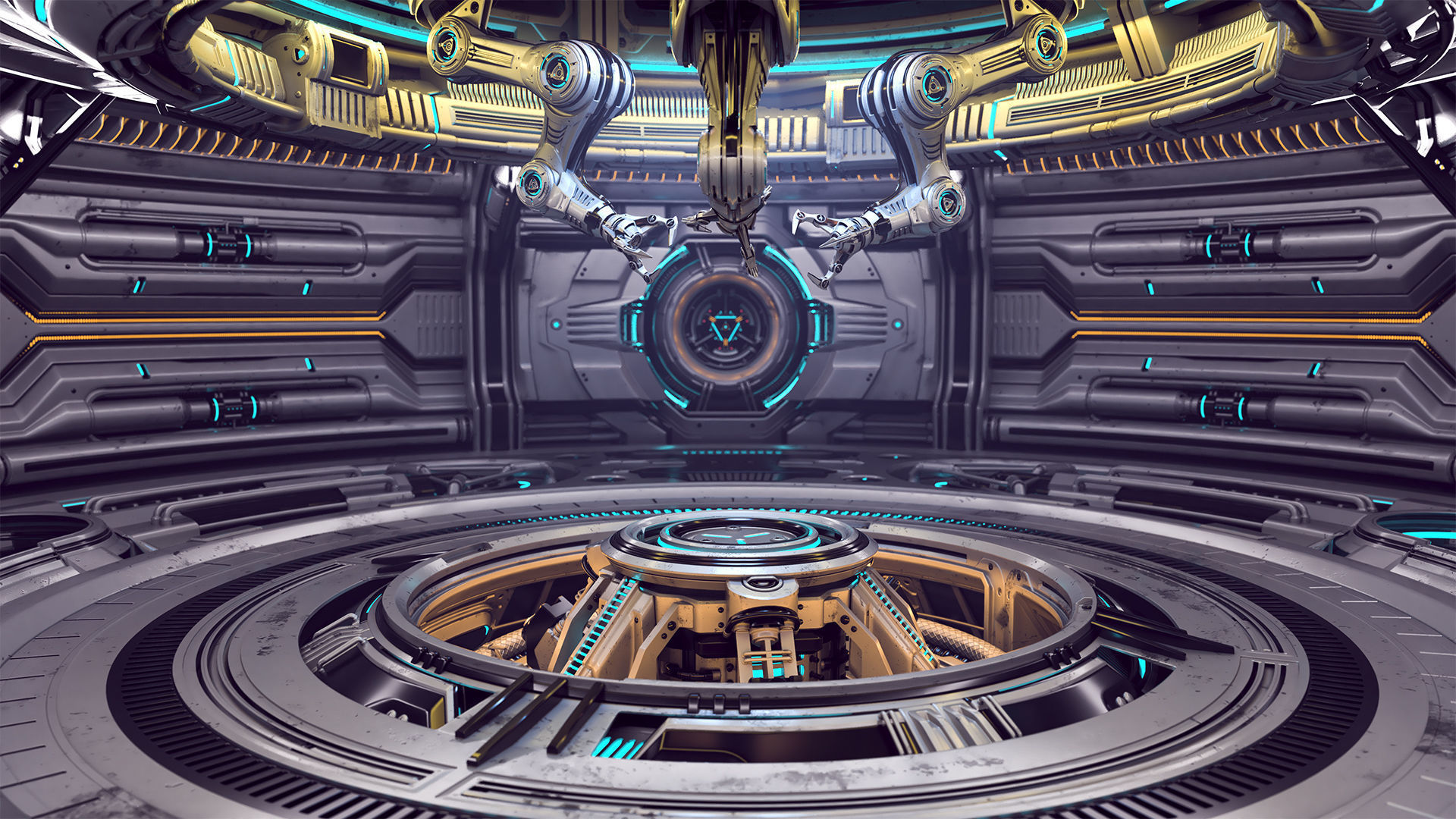 Sci-Fi Construction Lab - Rigged   3D model_22