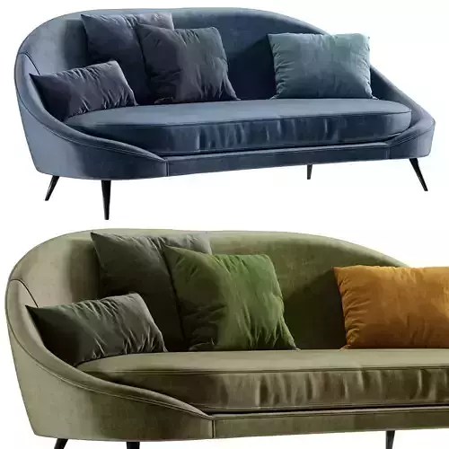 Vibieffe 650 NIDO CURVED SOFA 3D model