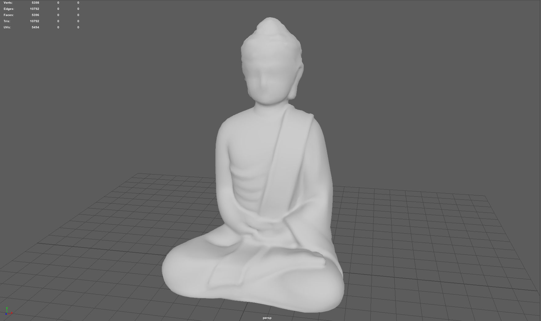 ANCIENT BUDDHA Low-poly 3D model_5