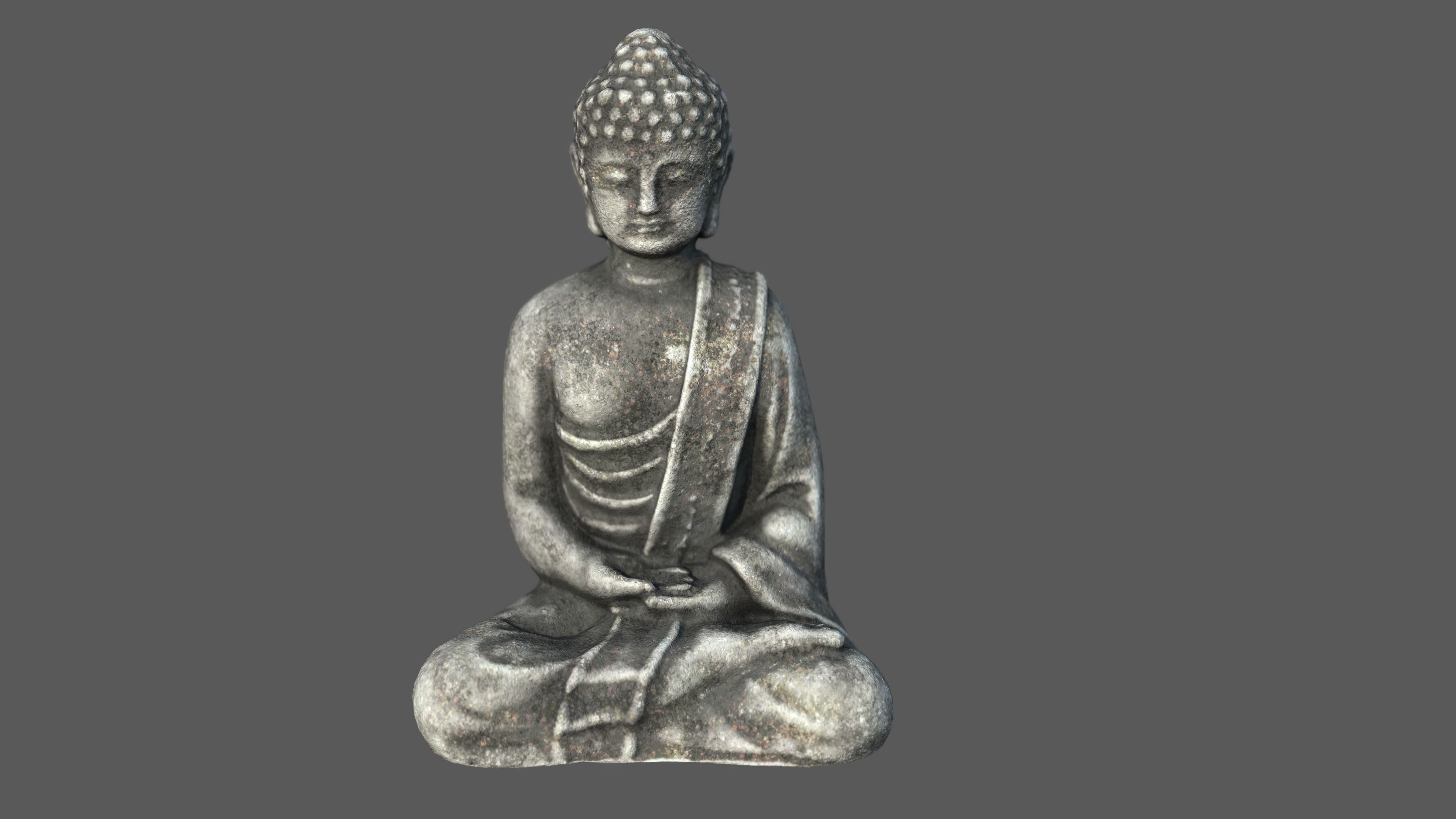 ANCIENT BUDDHA Low-poly 3D model_1