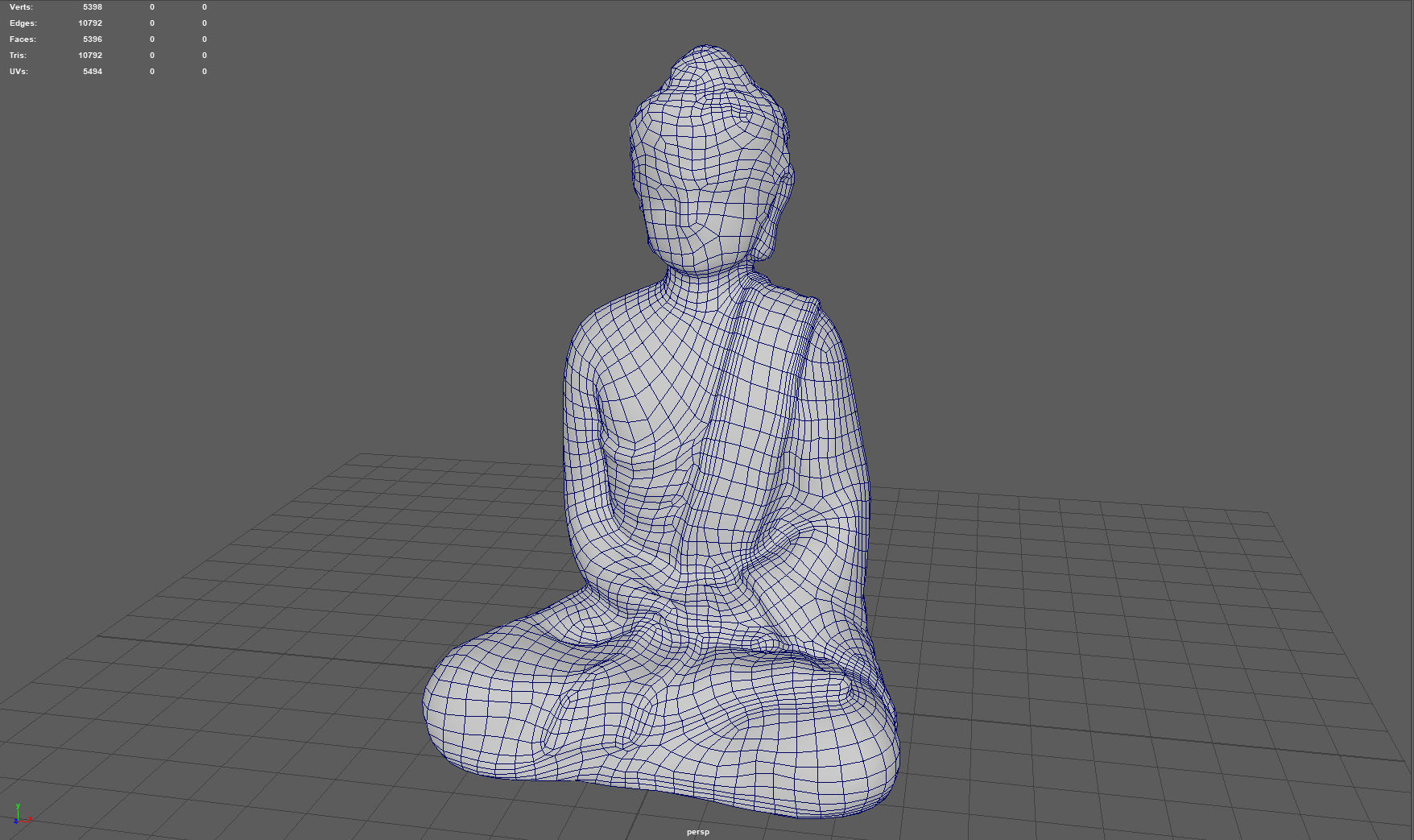 ANCIENT BUDDHA Low-poly 3D model_6