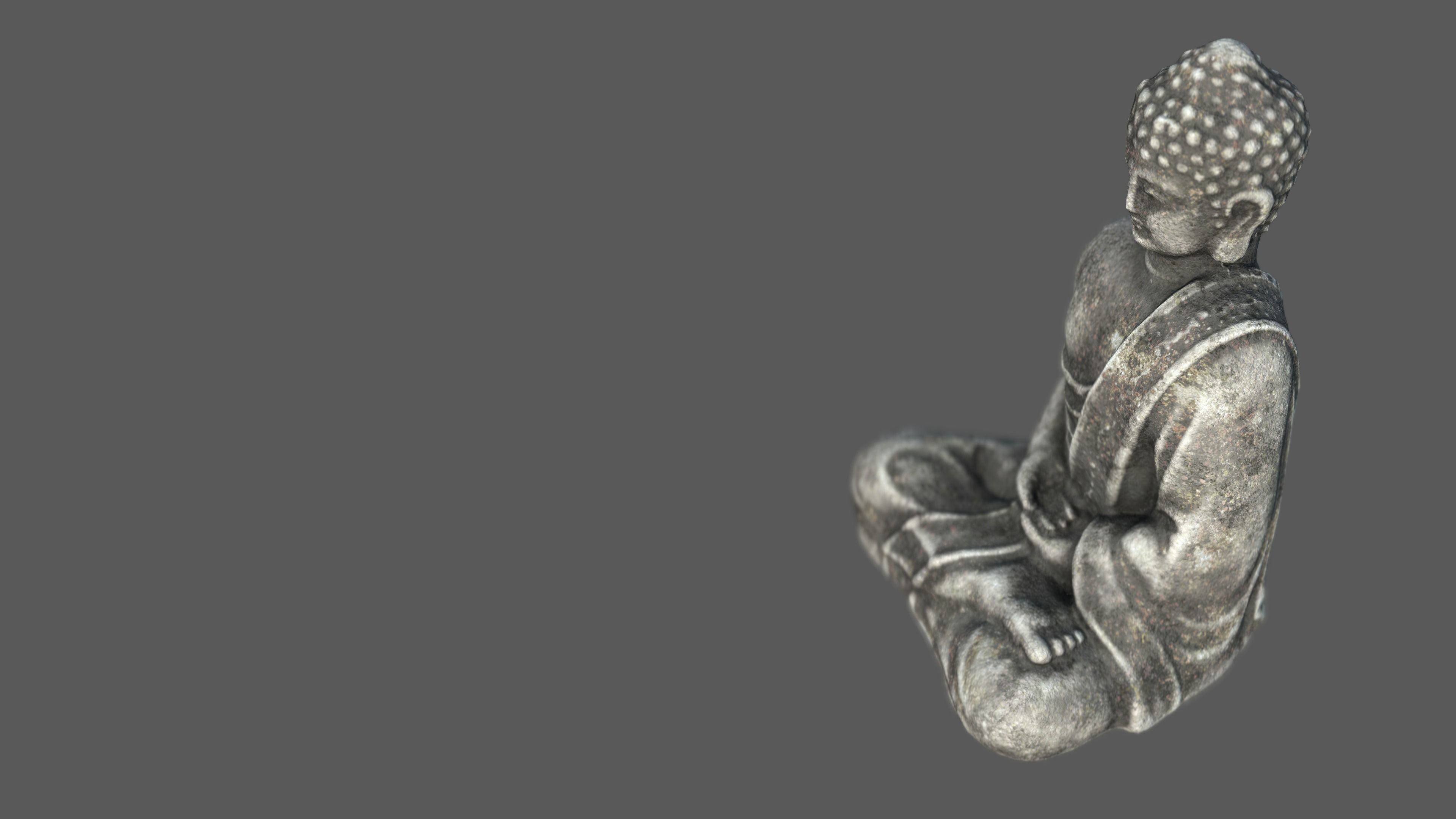 ANCIENT BUDDHA Low-poly 3D model_3