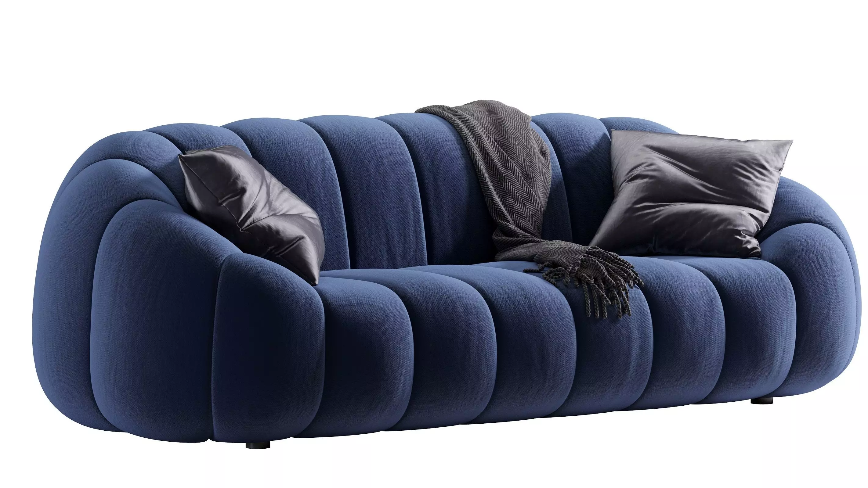 Patras Upholstered Sofa 3D model