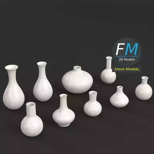 Ceramic ampoule vases