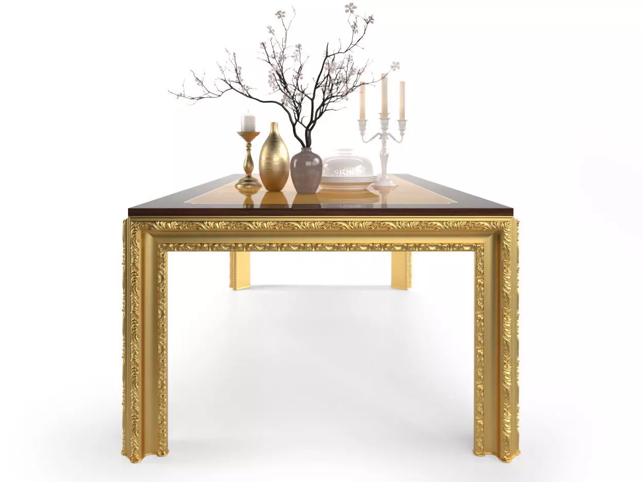 Imperial table with decoration 3D model_0