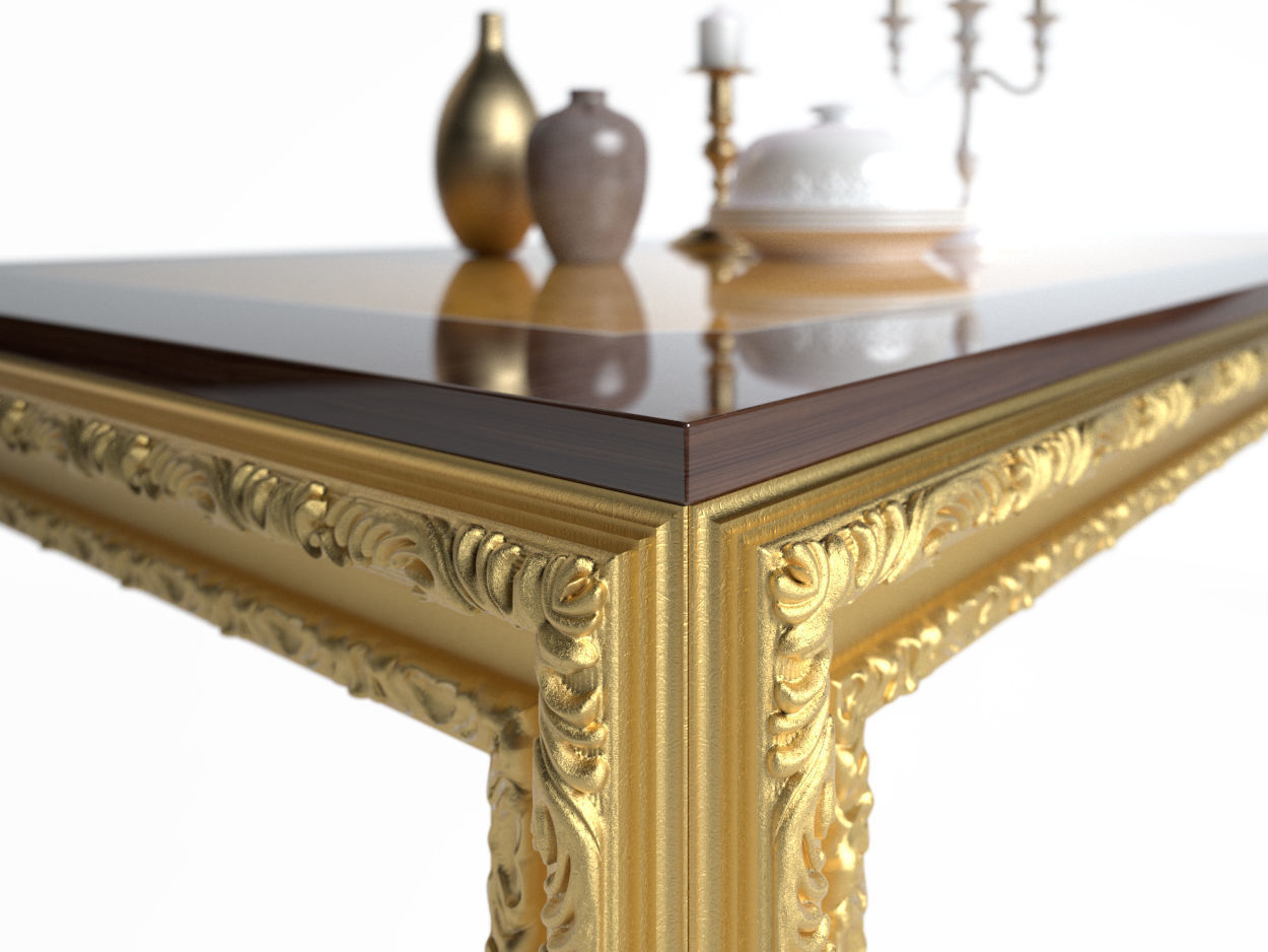 Imperial table with decoration 3D model_2