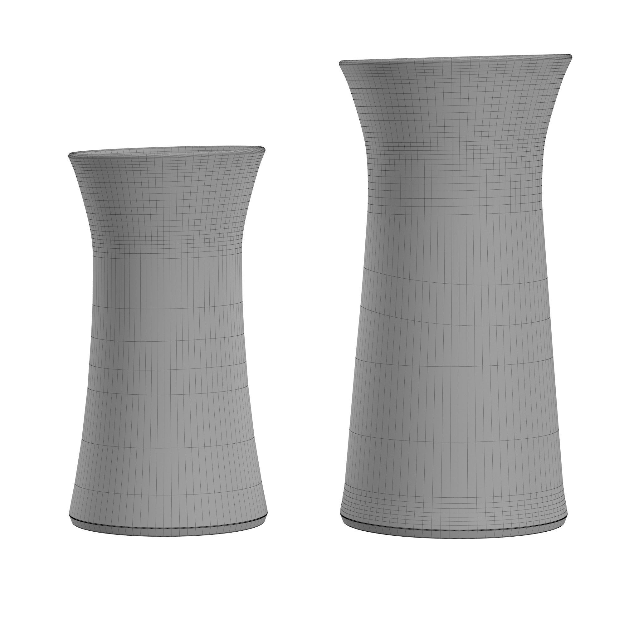 White Lilas Vase 3D model_5