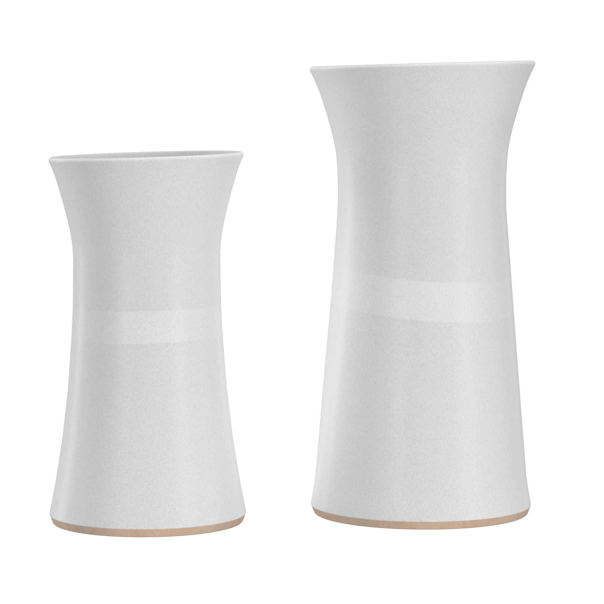 White Lilas Vase 3D model_2