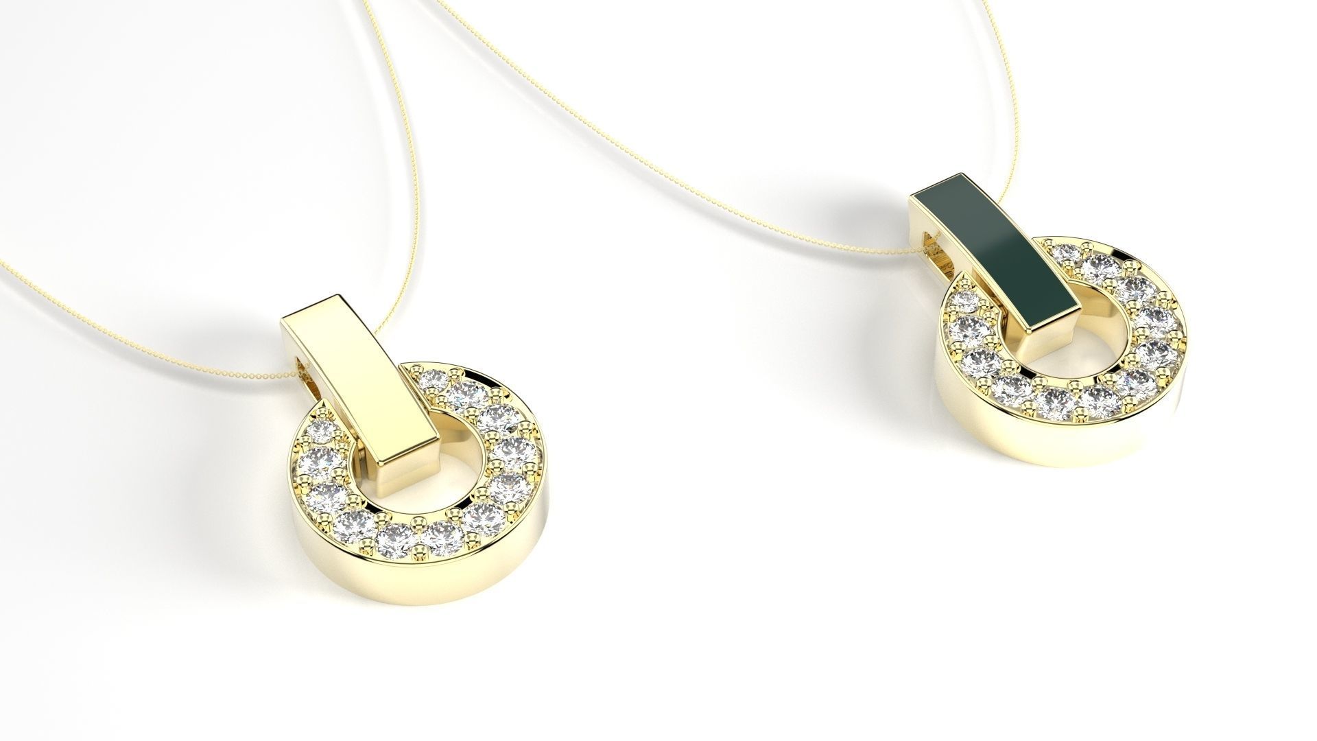  Pendant with enamel 2023-005  3D print model_3