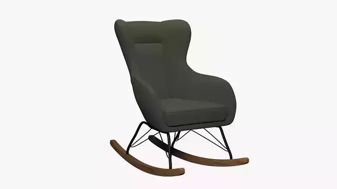 Novogratz Harper Wingback Rocker