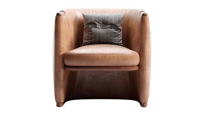 OPUS Armchairs Giorgetti 3D model 6