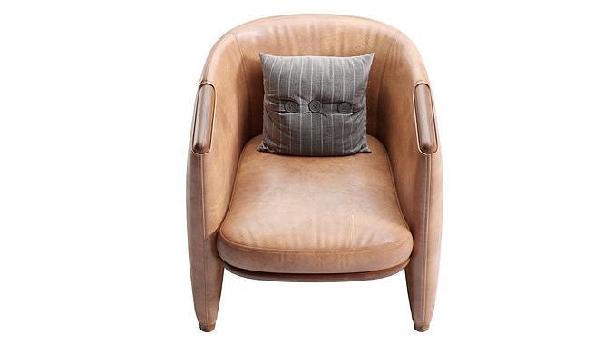 OPUS Armchairs Giorgetti 3D model 7