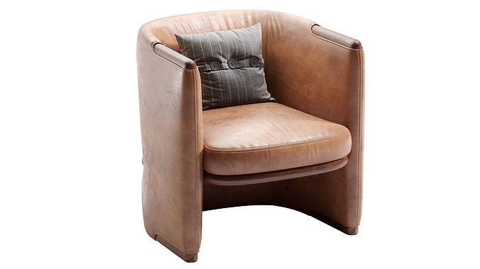 OPUS Armchairs Giorgetti 3D model 2
