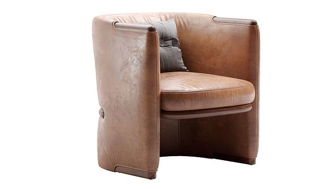 OPUS Armchairs Giorgetti 3D model 4