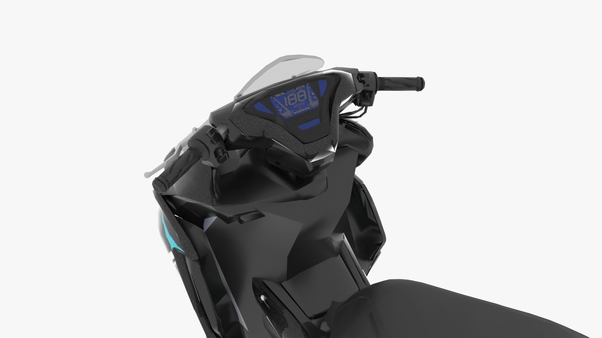 2021 Yamaha Aerox 155 3D model_4