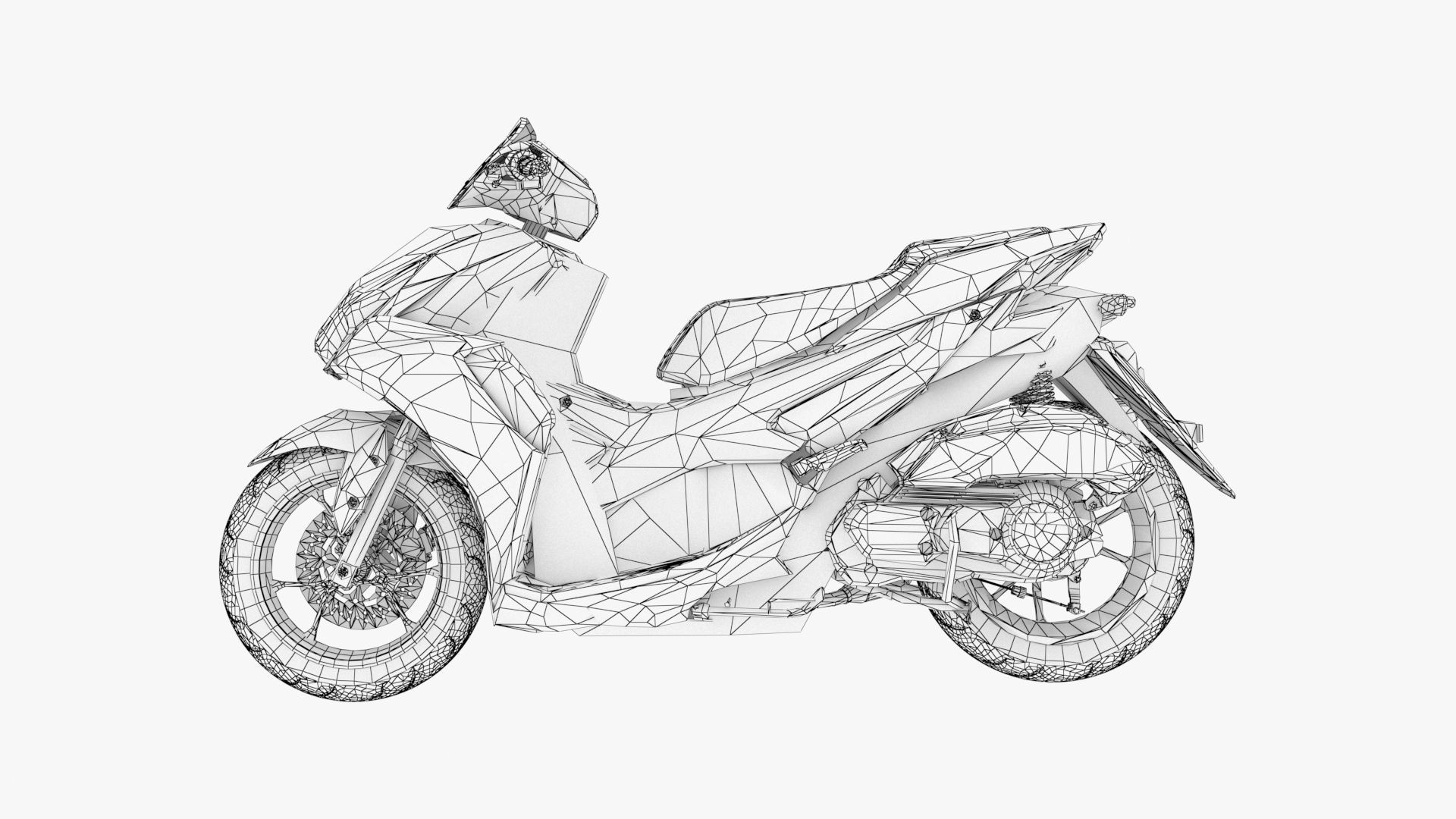 2021 Yamaha Aerox 155 3D model_6