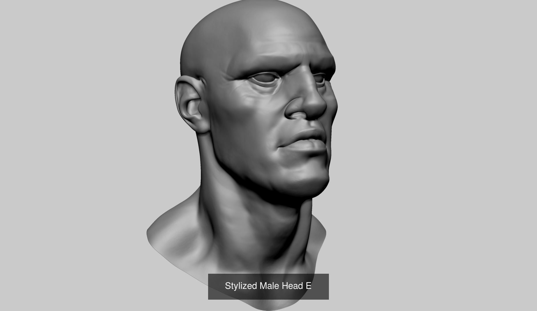 Various Male Head and Body Models 3D Model Collection_16