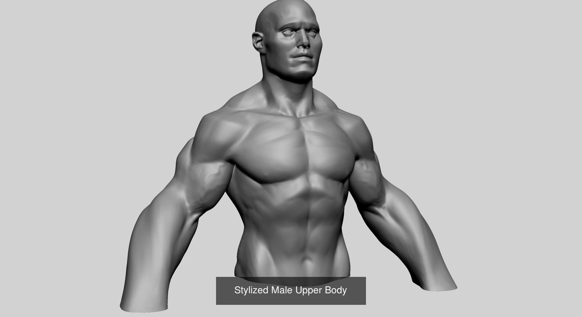 Various Male Head and Body Models 3D Model Collection_13
