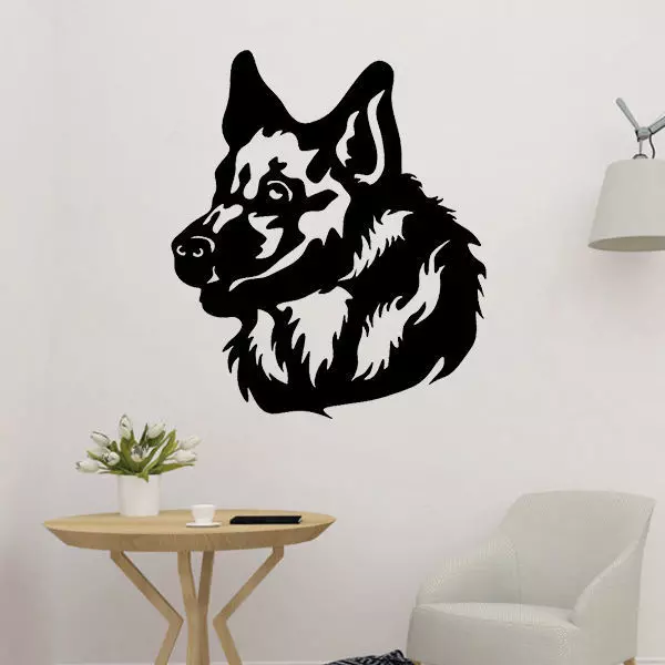 Wolf Head Wall Art 3D print model_0