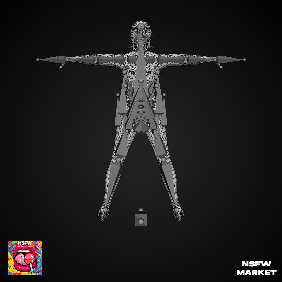 EXCLUSIVE EDITION RIGGED CHARACTER KOKORO - SECRET CLASS Low-poly 3D model_26