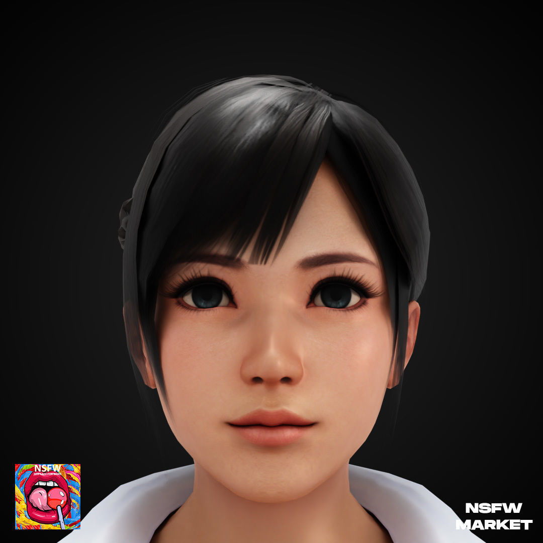 EXCLUSIVE EDITION RIGGED CHARACTER KOKORO - SECRET CLASS Low-poly 3D model_2