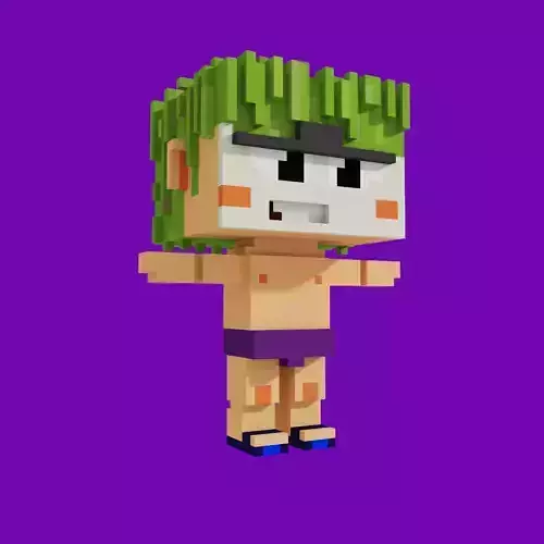 joker minecraft pixel boy