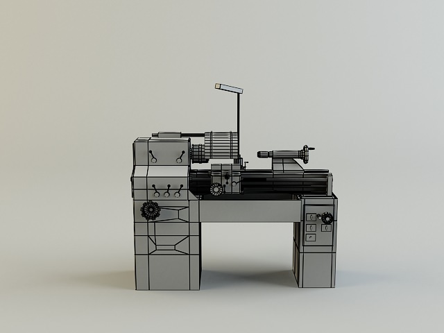 Turning Machine 3D model_6