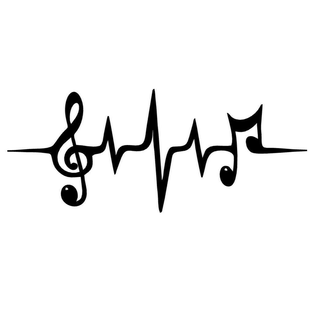 Music Notes 2D Wall Decor 3D print model_2