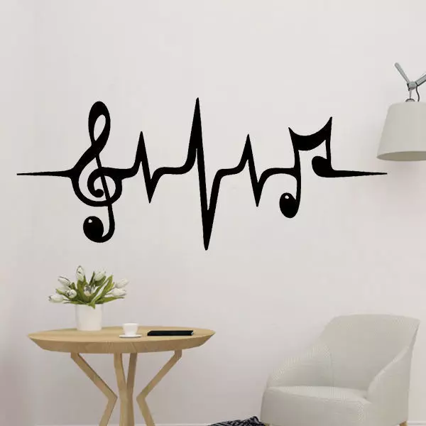 Music Notes 2D Wall Decor 3D print model_0