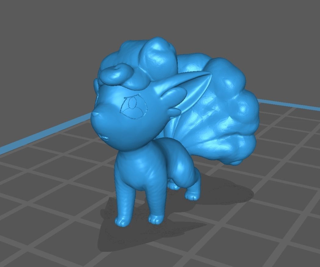 Alolan Vulpix and Ninetales pokemon 3D print model 3D print model_9